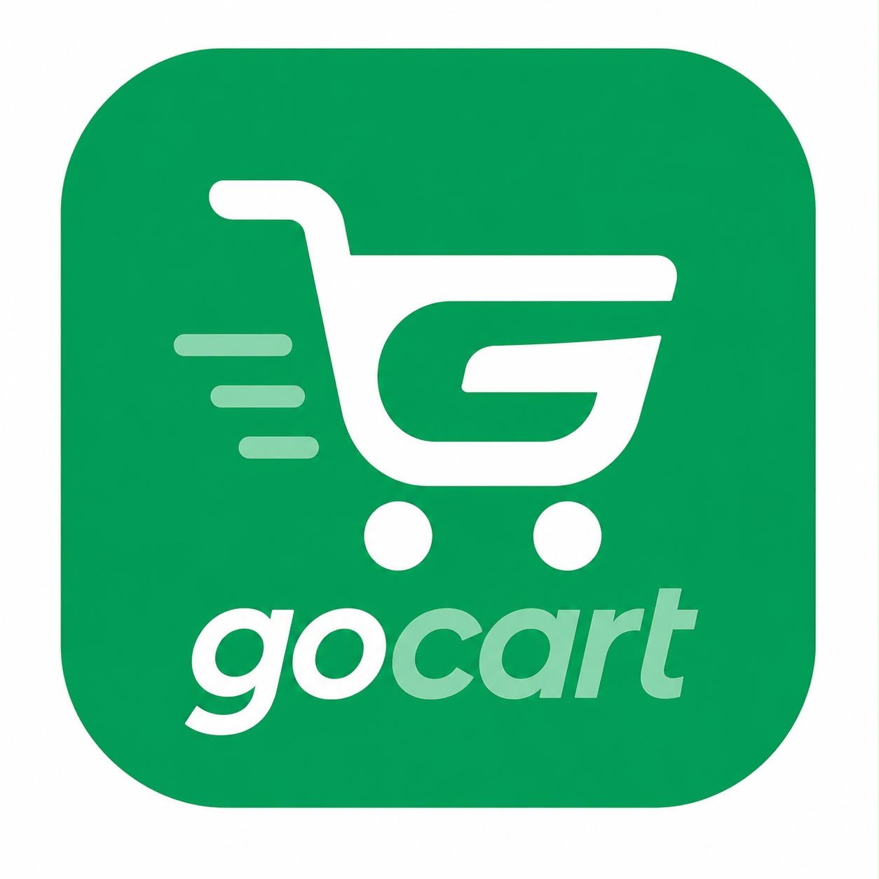 GoCart G-shaped cart logo